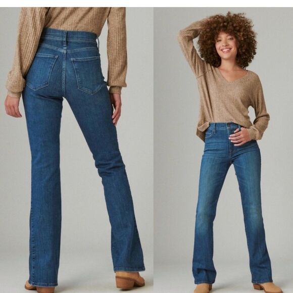 Lucky Brand Jeans Uni High Rise Boot 3 27 28 29 - Picture 1 of 10